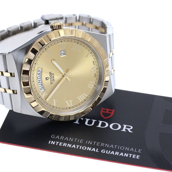 TUDOR Royal 28603 Day Date YG2 tone Gold Dial Automatic Men's Watch_877705 - Picture 1 of 7